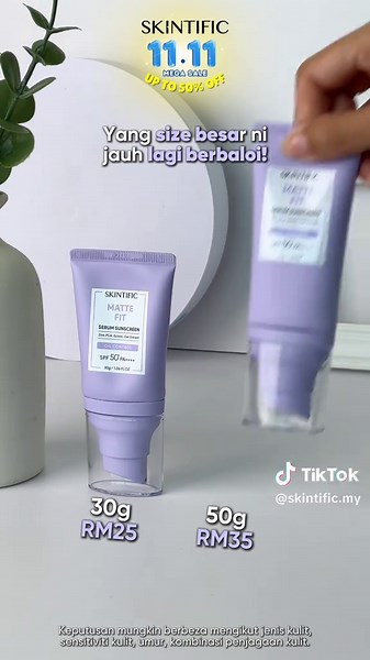 ❗️11.11 SKINTIFIC MEGA SALE❗️ Siapa kulit berminyak memang patut cuba ni. Texture ringan dan ada oil control tau confirm muka korang glowing! Jom beli di LIVE sekarang 💜 #skintific #skintificmy #skintificmalaysia #fyp #sunscreenviral #mistsunscreen #viral