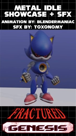 Metal Sonic Idle Animation Showcase SFX (Metal Sonic Animation by: BlenderManiac) (SFX by: TOXONOMY) #fracturedgenesis #sonic #sonicthehedgehog #roblox #asym