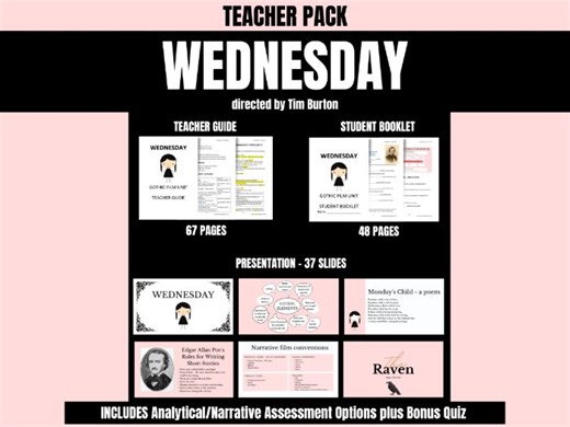 Teacher Pack - Wednesday (2022 Netflix series) | Teaching Resources