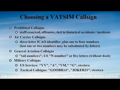 Slant Alpha Adventures: Guide to Choosing a VATSIM Callsign