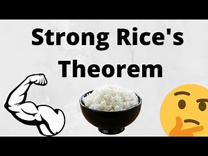 Strong Rice's Theorem