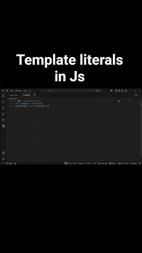 Template Literals in JavaScript Explained 🚀