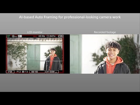 How to use AI-based Auto Framing with Sony ZV-E1 camera