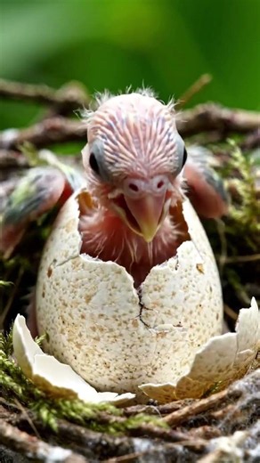 parrot egg hatching beautiful scene 😍 #birds #history #lifeisbutadream #facts #haveitoldyoulately