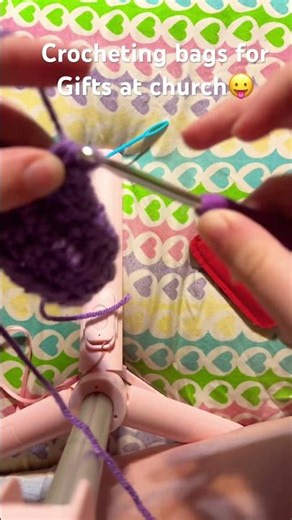 😛 making gift bags and bible bookmarks for my church #crochet #godlovesyou #godisgood #church