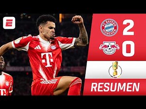 CON GOL DE LUIS DIAZ, Bayern Munich venció al Leipzig 2-0 y es SEMIFINALISTA | Copa Alemana