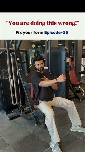 You are doing Useless exercise for chest muscle , correct form of pec dec fly 🤝