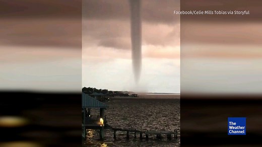56K views · 1.2K reactions | Amazing video of a waterspout forming in Mobile, Alabama | The Weather Channel | Facebook
