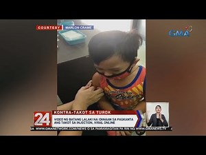 24 Oras: Video ng batang lalaki na idinaan sa pagkanta ang takot sa injection, viral online