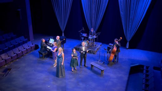 A clip from “You’ll Never Walk Alone” with the cast of our Rodgers & Hammerstein Songbook. Shows Friday 10/24 at 7:30 pm, Saturday 10/25 at 2 pm, and Sunday 10/26 at 2 pm in The Playhouse at Overture Center for the Arts. Use Promo Code MOONLIGHT for 20% off. Tickets at overture.org or (608) 258-4141. Cast (l to r): Dave Conour, Madison Barrett, Jessica Winn, Cat Richmond, Nathan Le. Musicians: Chris Rottmayer (piano), Wayne Salzmann II (drums), Ben Ferris (bass). Lighting by Zak Stowe. Director 