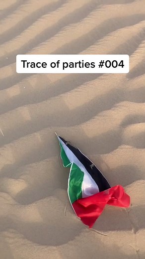 Celebration gone with the wind #desert #zeloop #dubai #uae #abudhabi #nationalday #proudcountrygirl #plogging #foryou #tiktok #party #leftovers