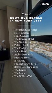 16 best boutique hotels in NYC