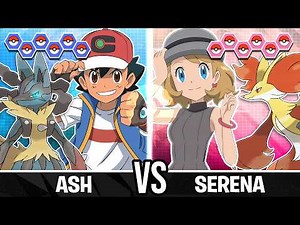 Ash vs Serena - Pokemon Battle