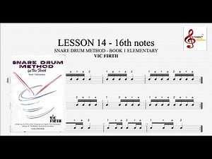 LESSON 14 - SNARE DRUM METHOD Book 1 - by Vic Firth