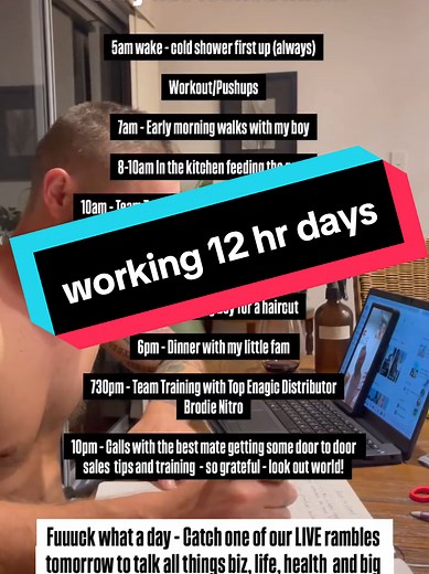 ENAGIC SCAMMERS SEEM TO ALWAYS BE WORKING MUCH LONGER HOURS FOR NO GUARANTEED INCOME.... #australia #scam #enagic