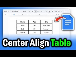 How to Center a Table in Google Docs: 2 Quick Methods for Perfect Formatting