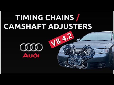 Audi S4 B6 Avant V8 4.2 (P1347 fault) - Timing Chains Replacement / Camshaft Adjusters