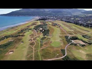 Discover the Stunning Aerial Drone Views of Royal County Down Golf Course - 4K