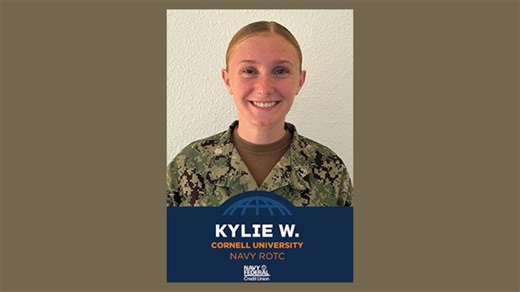 Cornell University student named Navy/Marine Corps Student of the Year