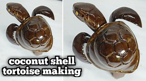 18 reactions | How to make coconut shell tortoise #coconutshellcraft #coconutshellcraftideas | Master Ideas | Facebook
