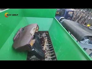 Furniture Shredding & Crushing System | 2000 Model Dual Shaft Shredder