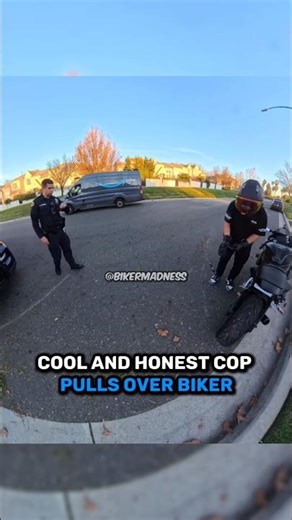 Cool And Honest Cop Pulls Over Biker