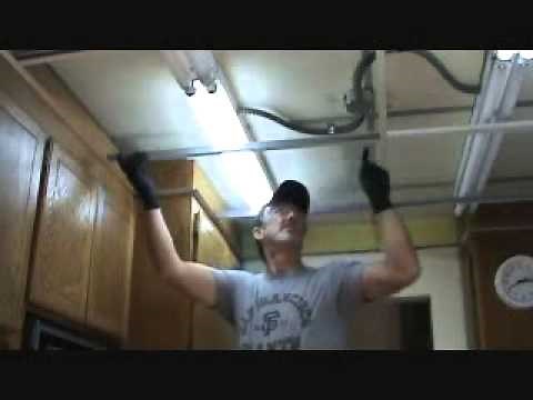 How to remove a t-bar grid system...Part 1