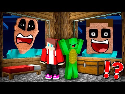 JJ and Mikey HIDE from Scary Mimics at Night in Minecraft - Maizen ?!