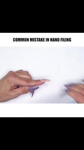 Are creating a notch or weak spot with your hand file by filing this way? | Young Nails