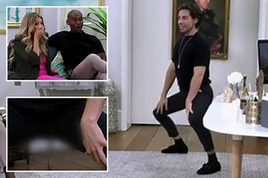 Celebs Go Dating’s Tom Read-Wilson flashes his privates to dating agents after ripping his trousers