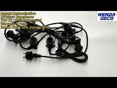 Round Belt Cable String Lights