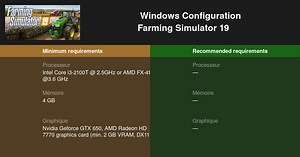 Farming Simulator 19 Configuration requise 2025 - Testez votre PC 🎮