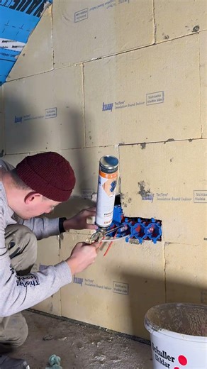 Innendämmung auf Verputzes Mauerwerk mit Knauf TecTem System ✅ #diy