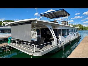 SOLD - 1993 Jamestowner 16 x 65 Houseboat on Norris Lake Tennessee