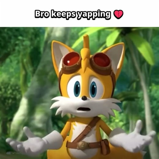 Tails keeps YAPPING 💀 #sonic #memes