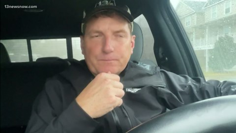 Storm conditions from Ocean View in Norfolk