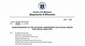 DepEd Memorandum 069, s. 2025 - Administration of the National Assessment for School Heads for Fiscal Year 2025