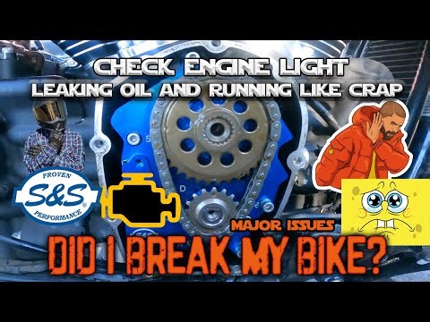 Harley M8 Check Engine and Leaking Oil After Stage 2 Cam Install - Did I Break My Bike??