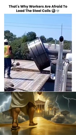 Theviralblendhub on Instagram: "Steel coils may look simple, but they are massive, extremely heavy, and highly dangerous to handle. A single coil can weigh several tons, and even a small shift can cause catastrophic accidents. During loading, these coils can roll, tip, or snap restraints without warning. One mistake is enough to crush equipment or seriously injure workers, which is why loading steel coils demands absolute precision and experience. That's why workers are afraid to load steel coil