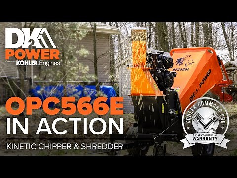 DK2 POWER | OPC566E 6-Inch 14 HP Wood Chipper with Electric Start