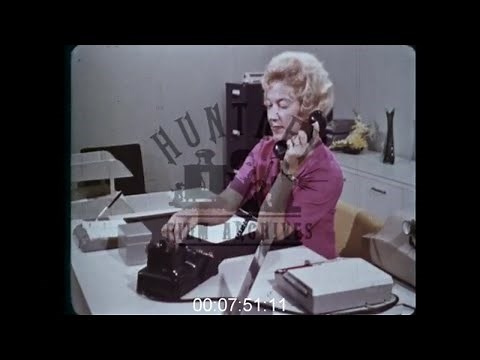 Secretary at Work, 1960s - Film 1017221