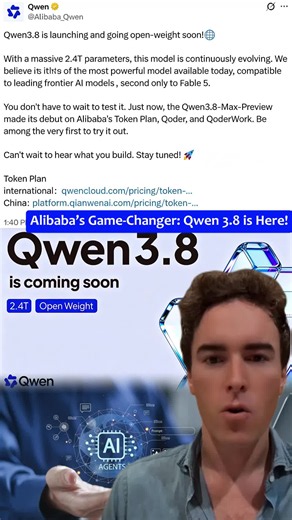 Alibaba’s Game-Changer: Qwen 3.8 is Here! 🚀 What This Means for AI Development! #AIRevolution #Alibaba #TechTrends #Innovation #fyp #foryou #tiktok #newai #aimodel #gigaqian #fypシ #breakingnews