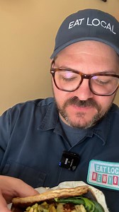 I went out to Lev Kitchen in Ithaca to have their Malawach wraps…something I’ve never even heard of before. One of the ways it was described to me as sort of like a croissant meats, a pita wrap. It is buttery crispy with multiple layers. The croissant example comes in because the dough gets laminated. And then to cook the Malawach they take the frozen dough puck and cook it in a hot skillet. So it gets a nice charred flavor all over with this buttery flaky bread. The halloumi was very good, but 