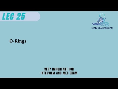 25. O-Rings, Backup Rings & Oil Seals | ‪@_samudramanthan_‬