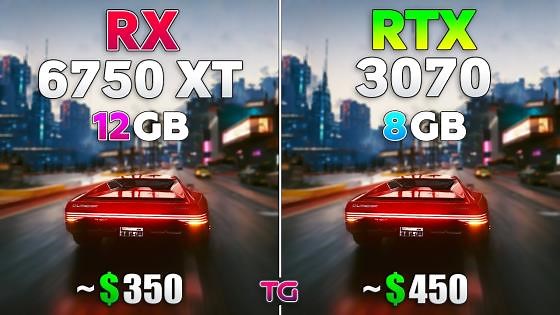 RTX 3070 vs RX 6750 XT - Test in 10 games