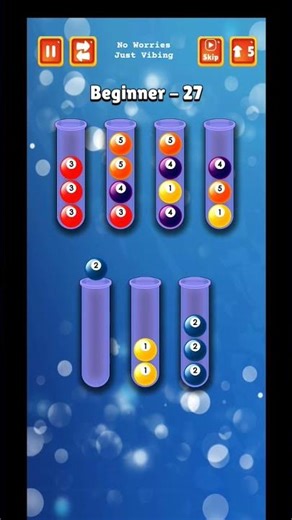 Billiard Ball Sort Puzzle Level - 27 | No Worries Just Vibing #quickplay #playsimple