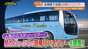 【大人気】お得感と満足度の高さが魅力の｢日帰りバスツアー｣…中でも定番｢ミステリーツアー｣に密着(静岡)（2025年2月26日掲載）｜Daiichi-TV NEWS NNN