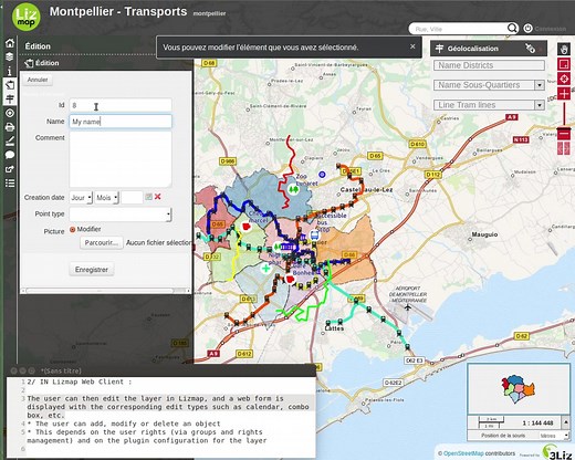 Lizmap Web Client - Edition of layer with QGIS form layout
