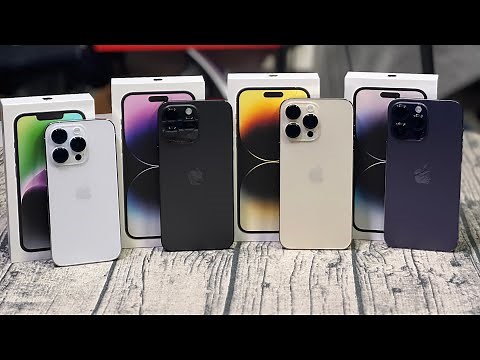 iPhone 14 / 14 Pro / 14 Pro Max - Unboxing All The Colors and Apple Cases