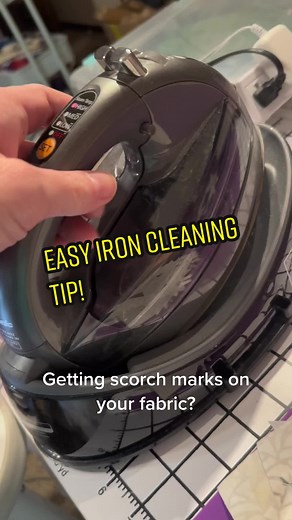 Easy Iron Cleaning Hack: Remove Scorch & Shine Marks with a Dryer Sheet